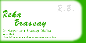 reka brassay business card